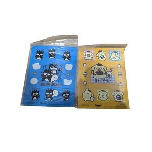 2 Sanrio Pompompuri Purin & Badtz‎ Maru Sticker Sheet 1997 Vintage Lot